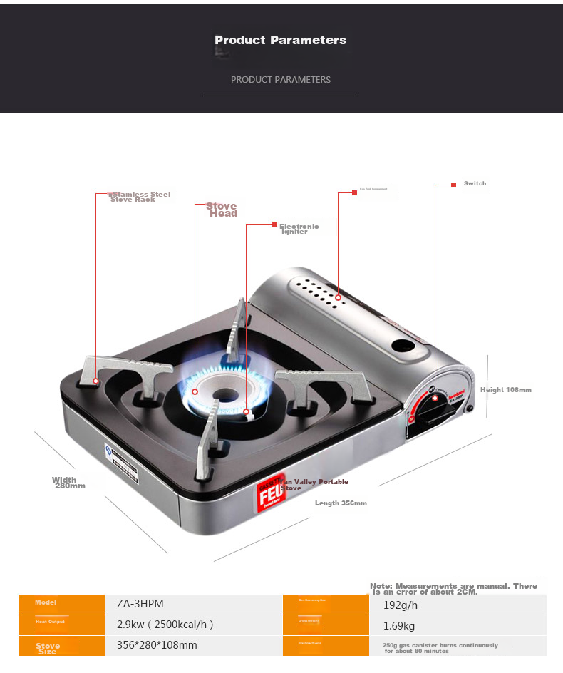 Iwatani ZA-3LS Portable Gas Stove, Camping Cooker, Outdoor Cooking Equipment, Camping Burner for Gatherings And Picnics 15