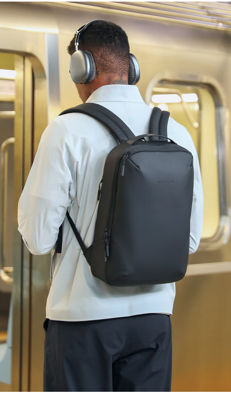 MARK RYDEN Laptop Backpack, Business Travel Bag for Commuting, 15.4-Inch Notebook Backpack, School Bag MR2408 Elegant Black 12