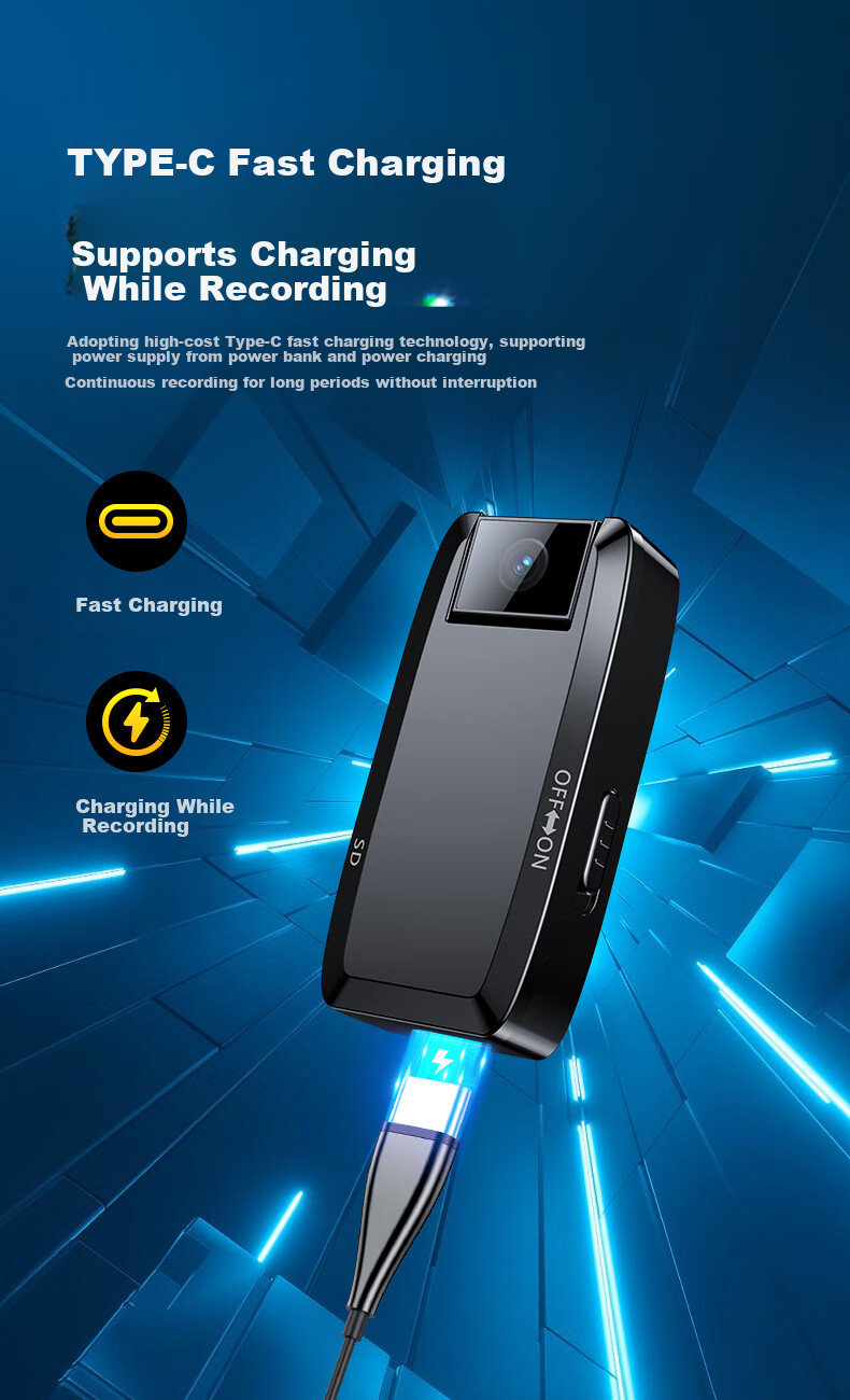 Yescool A8 Camera, 32GB Action Camera, 1080P Professional HD, One-Touch Recording And Photography, Audio And Video Recording Device, Long Standby Time, Large Capacity, for Meetings, Training, Negotiations, Evidence Collectio 15