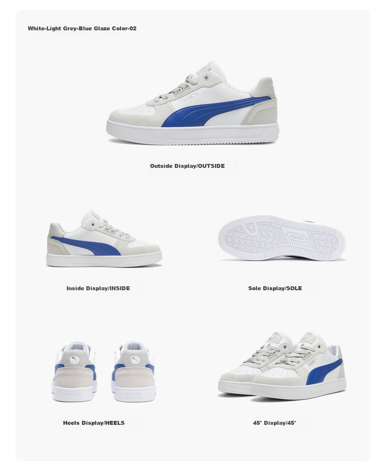 PUMA Versatile Casual White Sneakers for Men And Women, New Summer Skateboard Shoes, Sports Shoes CAVEN 395080 38 11