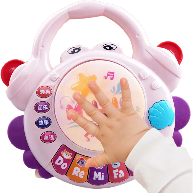 MKBIBI Baby Hand Drum Toy, Early Education Storytelling Machine for Infants And Toddlers, Birthday Gift for Ages 3-6
