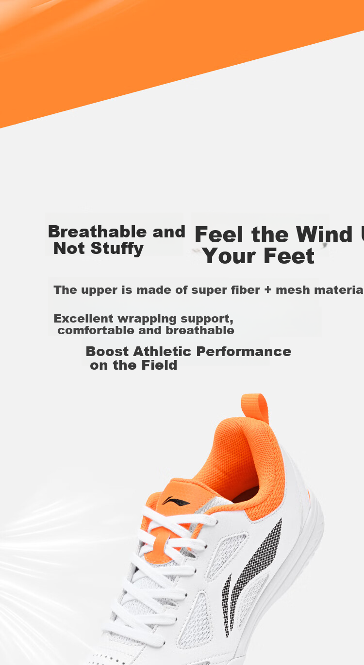 Li-Ning Professional Table Tennis Shoes, Wang Chulin And Sun Yingsha Training And Competition Non-Slip Wear-Resistant Sports Shoes, MAGE Series for Men And Wome 6