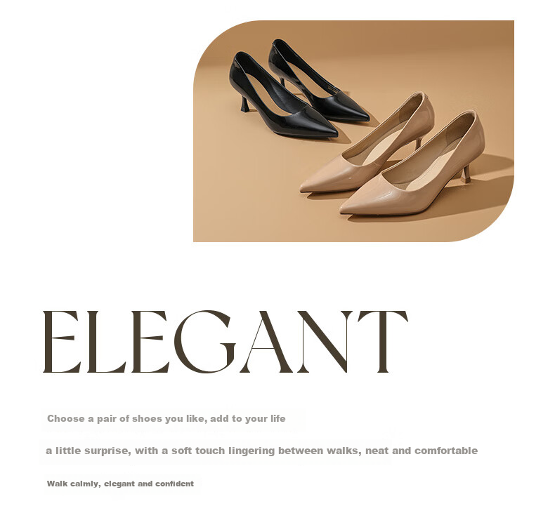 DAPHNE Nude High Heels for Women 2025, French Thin Heel Pumps for Dresses, Pointed Toe Commuter Leather Shoes for Women, Skin Color, Size 38 2