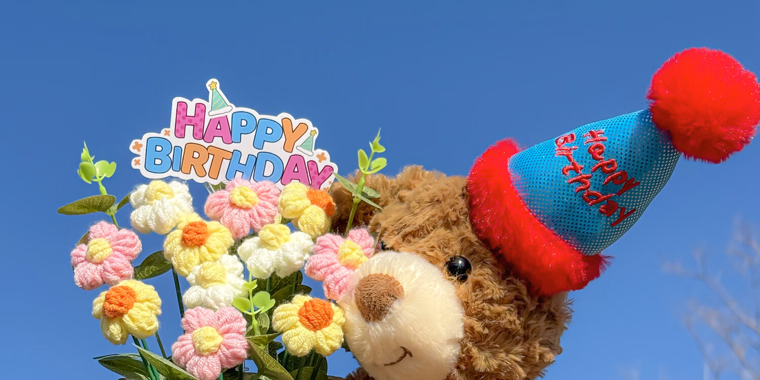 Fan Ye Bear Plush Bouquet Artificial Flowers Knitted Yarn Finished Product Eternal Flower Bouquet Gift for Best Friend Birthday Present 17