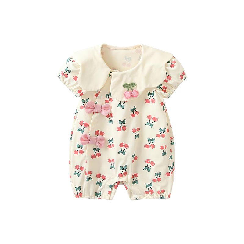 VOONLIE Baby Clothes Summer Outfit Newborn Girl Princess Onesie Full Moon Hundred Days Romper Crawling Suit Thin Summer Style