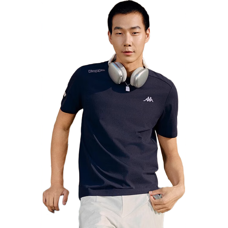 Kappa Back-To Summer 2025 New Sports Sun Protection Short-Sleeve T-Shirt for Men, Slim Fit Cool Half-Sleeve K0E32TD70D