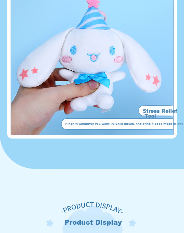Cinnamoroll Sanrio Plush Pillow Doll New Year Valentine's Day Gift for Girlfriend Birthday Premium Niche 14