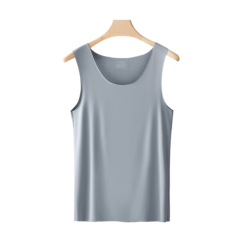 Mengyangwang Men's Modal Racerback Vest Summer Thin Seamless Sports Fitness Sleeveless Base Layer