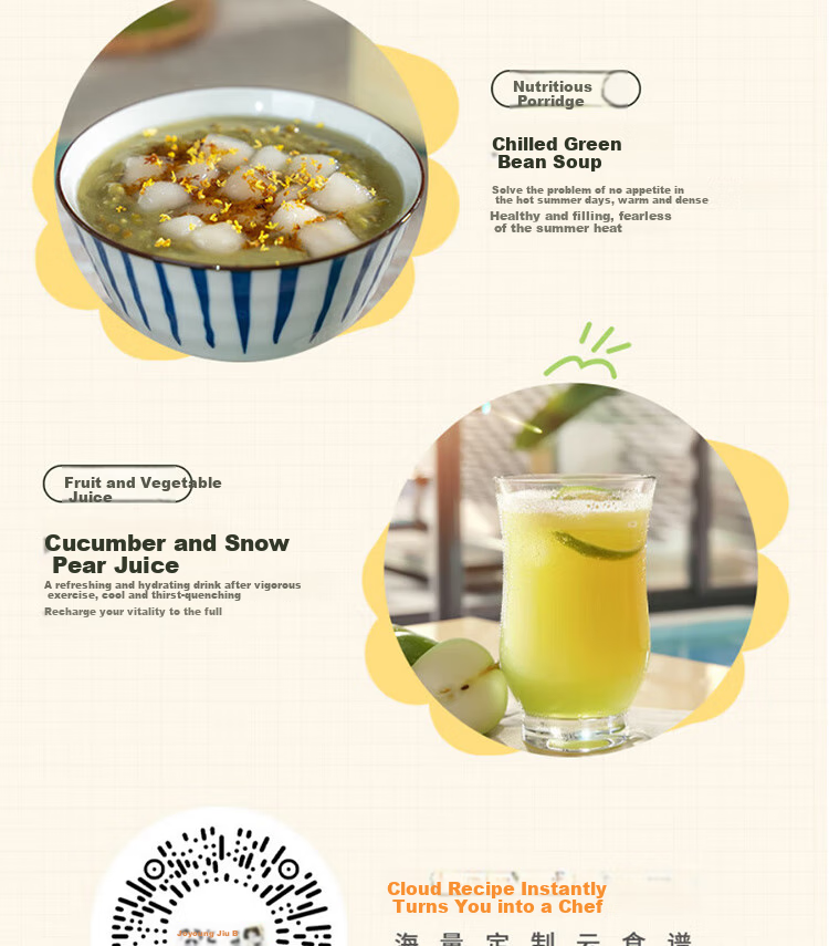 Joyoung JD-169 Home Use 1.2L Traditional Soy Milk Maker, Detachable And Easy to Clean, Programmable, Blender-Free Food Processor DJ12P-D565 31