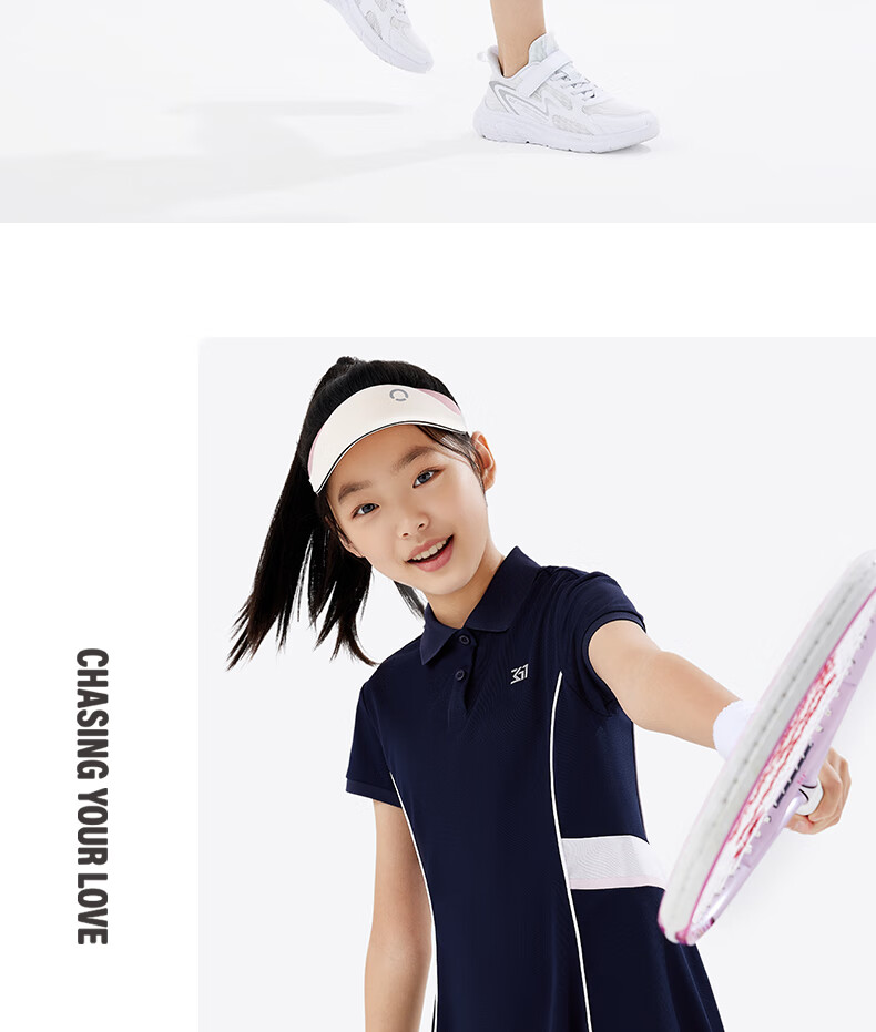 361° Children's Clothing, Girls' Summer Dress for Older Kids, Quick-Dry Breathable Sports Outdoor Dress, Pink, Size 130 19