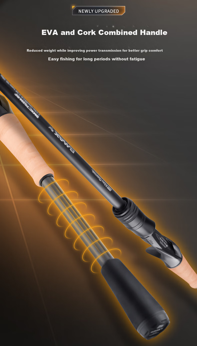 ABU GARCIA BMAX SX Lure Rod with Medium Action, Versatile Long-Casting Rod, 2.9-Meter Straight Handle MH Action-RF 12