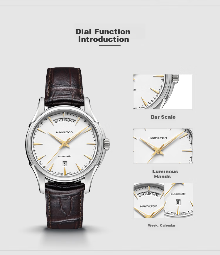 Hamilton Men's Mechanical Watch Jazzmaster Dual Calendar "Deception: The Secret of My Success" Movie Editio 4