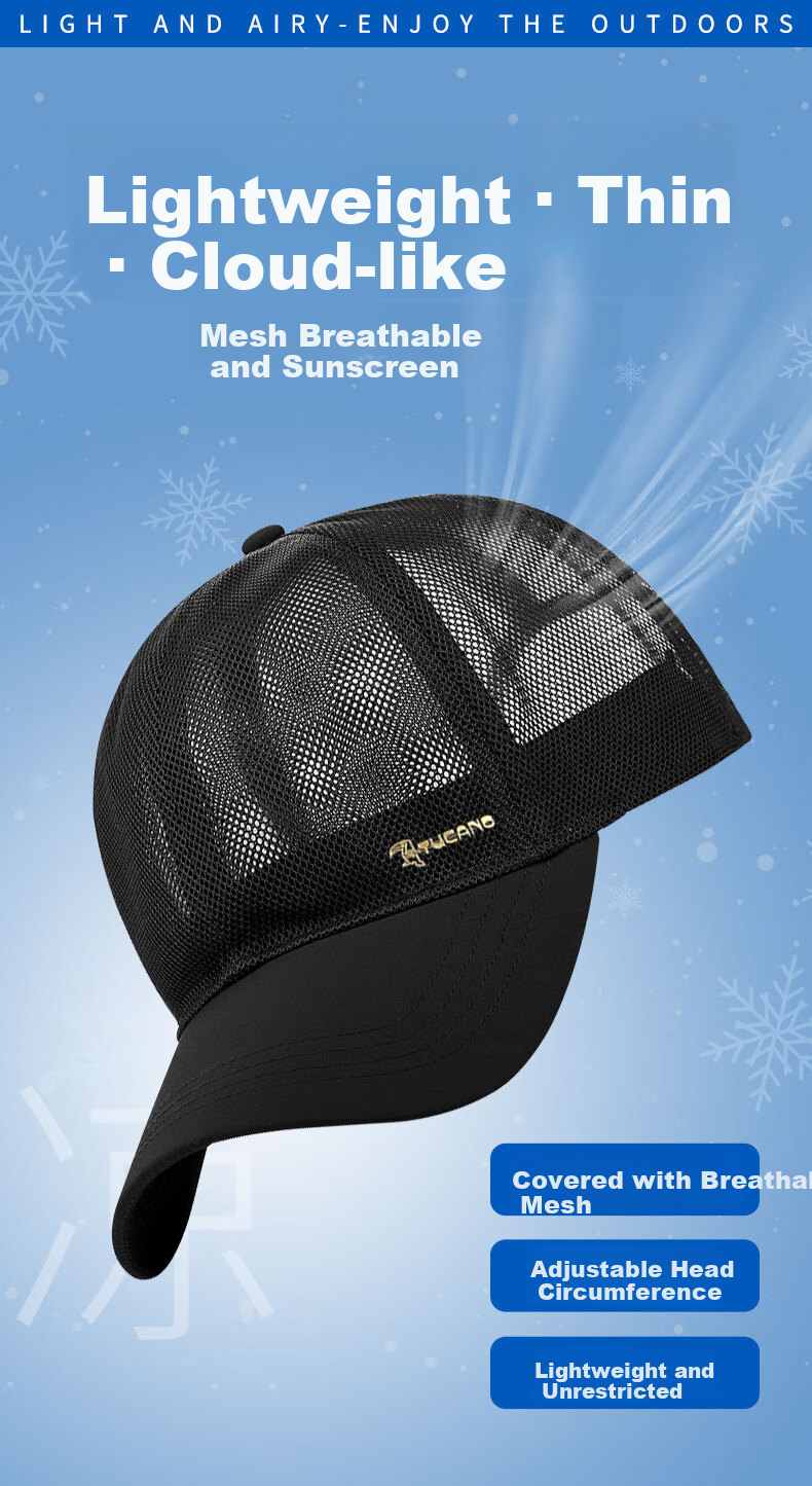 TUCANO Baseball Cap for Men And Women, Lightweight Summer Breathable Versatile Visor Cap, Outdoor Sun Hat, Sunshade Hat, UV Protection Cap 1