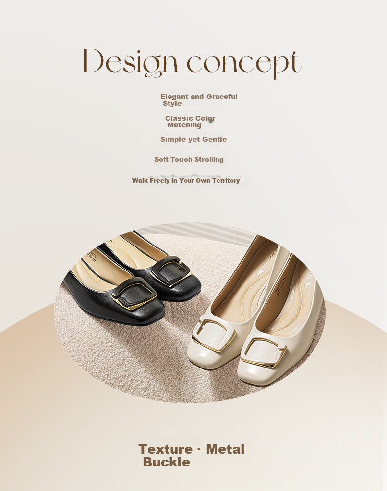 RED DRAGONFLY Chunky Heel Women's Shoes Spring Autumn Women's Shoes French Elegant High Heels Commuter Leather Shoes WFB15027 Black 35 1