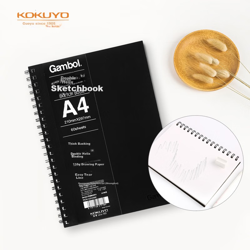KOKUYO Gambol Student Office Spiral Notebook, A4 Size, 60 Sheets, WCN-GSK2660