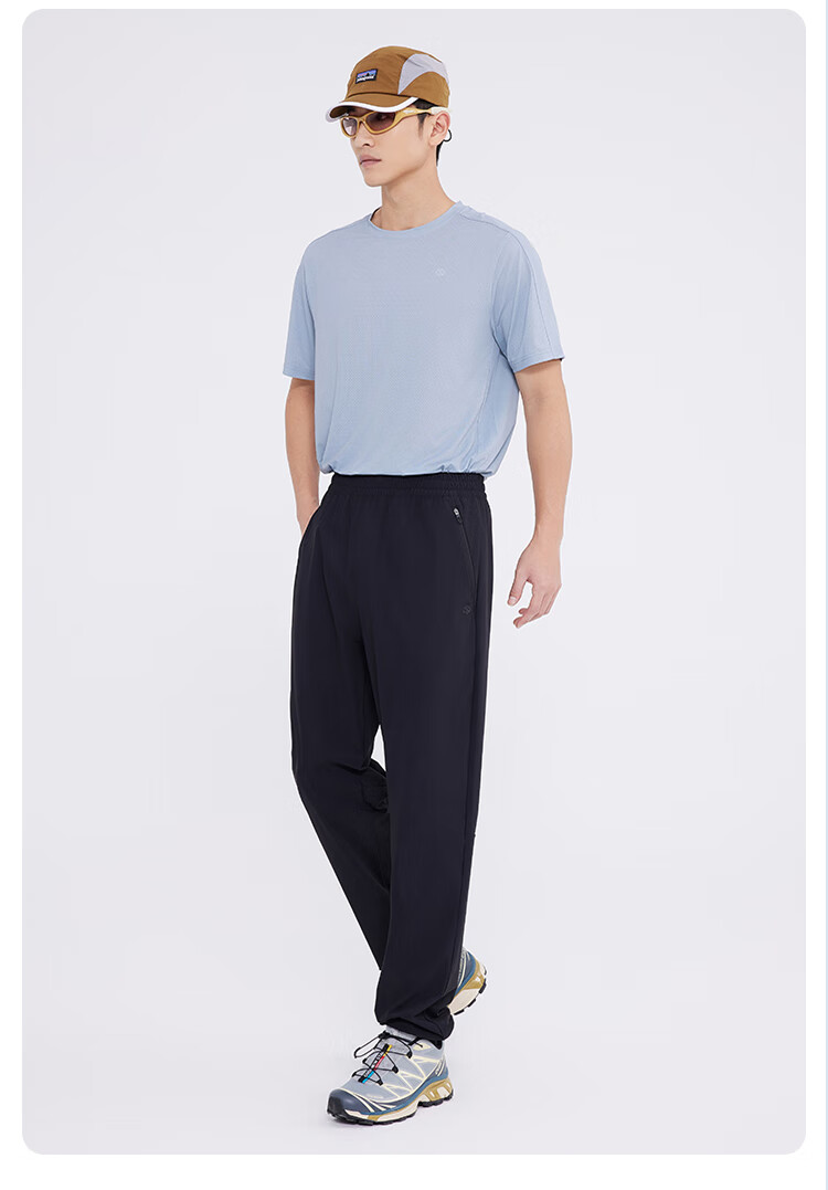 JD Original Quick-Dry Sports Pants, Breathable Running Casual Pants, Loose-Fitting Joggers, Autumn Men's Style, Belgian Blue, 2XL 21