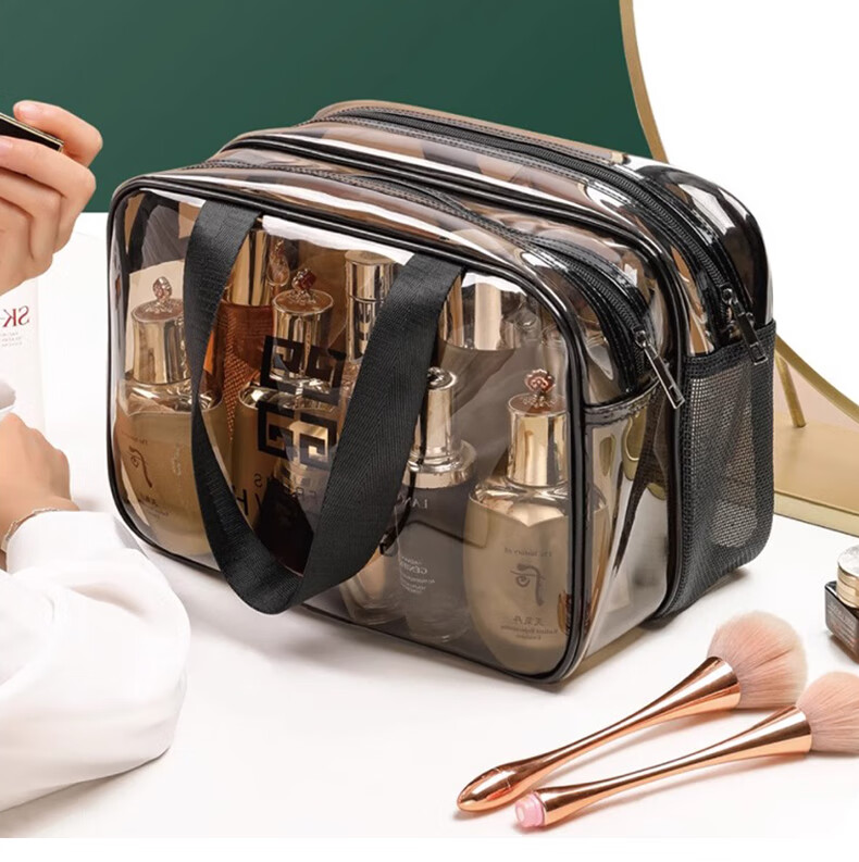 Jinghuisichuang Travel Bag, Dry And Wet Separation Makeup Toiletry Bag, Large Capacity Portable Gym Swimming Bag, Bathroom Cosmetics Storage Bag 2