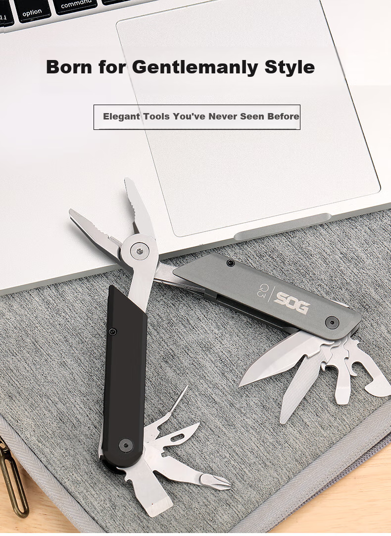 SOG Multi-Functional Tool Pliers, Tactical Pen-Shaped Folding Knife, Outdoor Survival Emergency Rescue Equipment Q3 Series 1