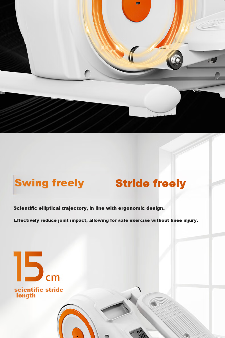 Suncao Home Stepper Elliptical Machine, Indoor Walking Machine, Multifunctional Mini Exercise Equipment with Adjustable Resistance 8