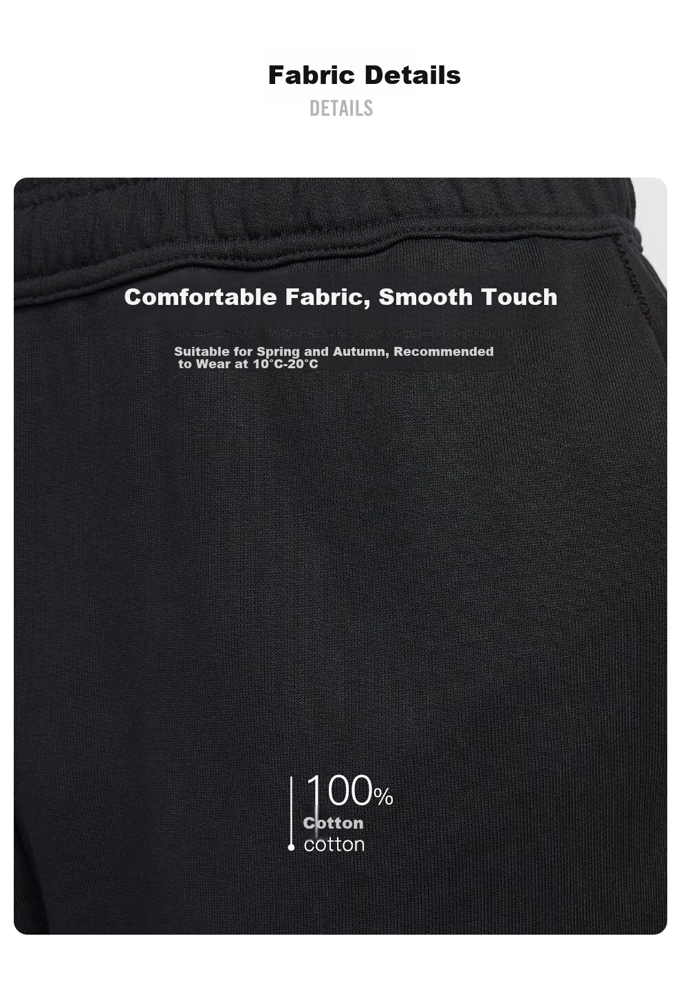 NIKE Men's Sweatpants, Spring And Autumn Knitted Joggers, Loose-Fitting Casual Pants, IB5806-010, Black, 2XL 2