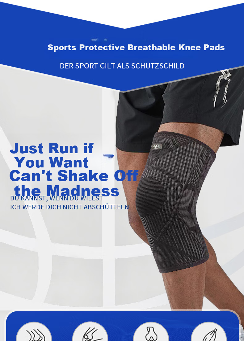 Bamaier Knee Brace for Sports, Running, Basketball, Badminton, Hiking, Anti-Slip Meniscus Injury Prevention Medical-Grade Knee Support for Men And Wome 1