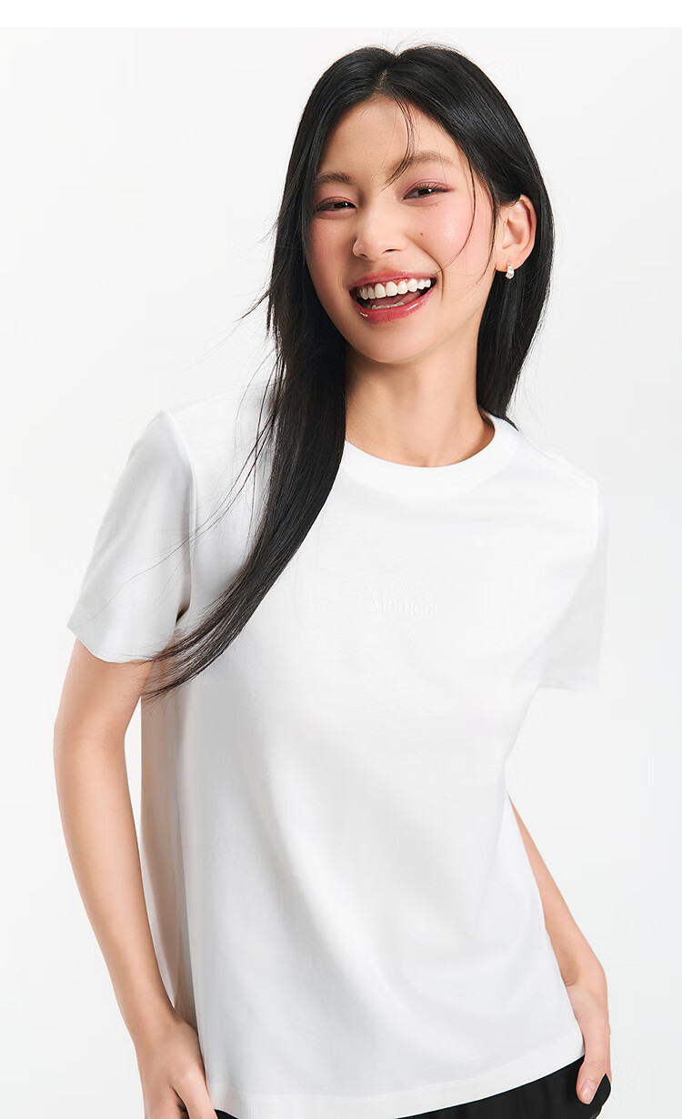 Semir Women's Short-Sleeve T-Shirt, Summer Cropped Style, Regular Shoulder, Slim Fit, Slimming Effect, Printed Top, 101325100017 1