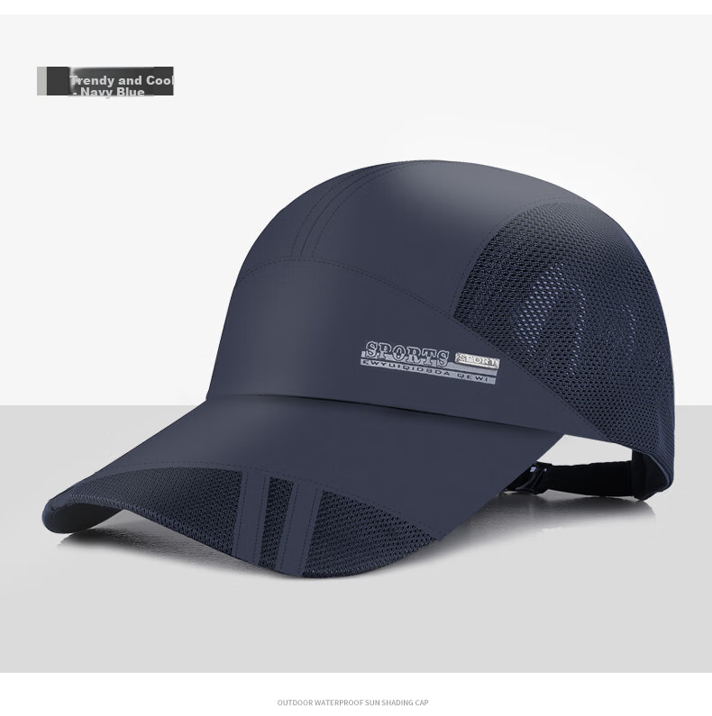 GRGN Men's Baseball Cap, Mesh Quick-Dry Breathable Visor Hat, Outdoor Casual Hiking Sun Protection Cap 9
