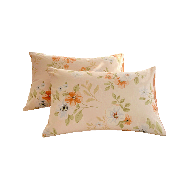 Hodo 100% Pure Cotton Pillowcase, All-Cotton Inner Liner for Single Pillow, Skin-Friendly Cover, 48*74cm, Single Pack, Huaya