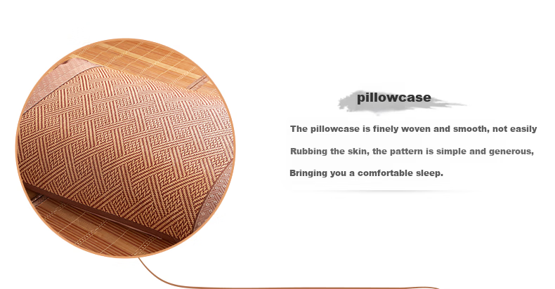 Hengyuanxiang Summer Cooling Pillowcase Rattan Mat Pillowcase Chinese Style 688 Coffee 4