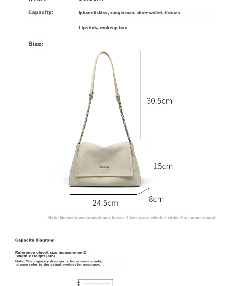 C.BANNER Women's Handbag, Cowhide Shoulder Bag, Large Capacity Tote Bag, Fashionable Birthday And Mother's Day Gift, Practical Present for Mom 7