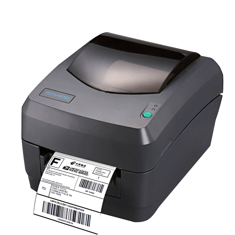 SNBC BTP-L42 Barcode Label Printer Thermal Transfer Multifunctional Coated Paper Washable Tag Jewelry Fixed Asset Non-Drying Adhesive Barcode Printer USB + Serial Port