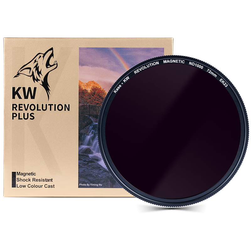 Kase ND Filter, 67mm Kase II Magnetic ND1000 Neutral Density Filter, Medium Gray Density Circular Landscape Photography Filter, Ten-Stop Slow Shutter Delay Long Exposure Filter