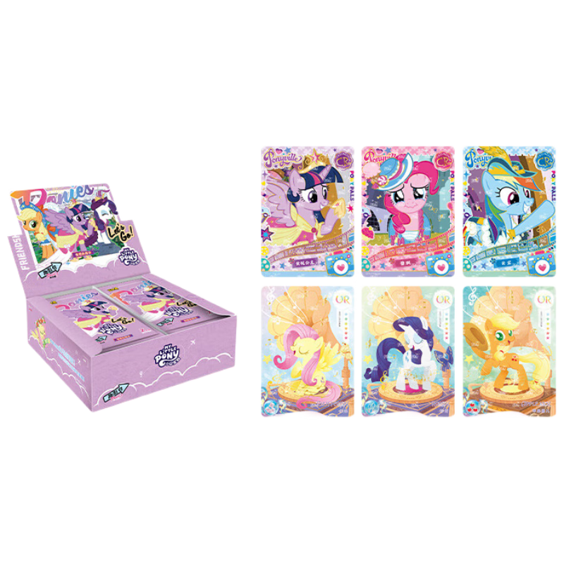 Kayou My Little Pony Card Fun Pack 5-Pack Small Cards Princess Girl Toy My Little Pony Peripheral Card Pack Gift