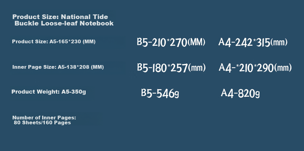Jiaranheng A4 Large Notebook, National Trend Loose-Leaf Notebook, Stationery with Clasp, High-Quality Business Leather Cover Journal, Diary, Work Log, Meeting Record Book, Customizable, Red 12