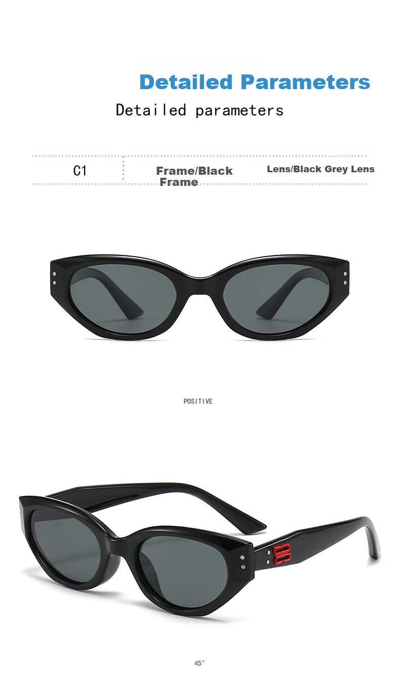 Angelamiao Children's Sunglasses, Polarized Sunglasses for Boys And Girls, Fashionable Cat-Eye Sunglasses 12