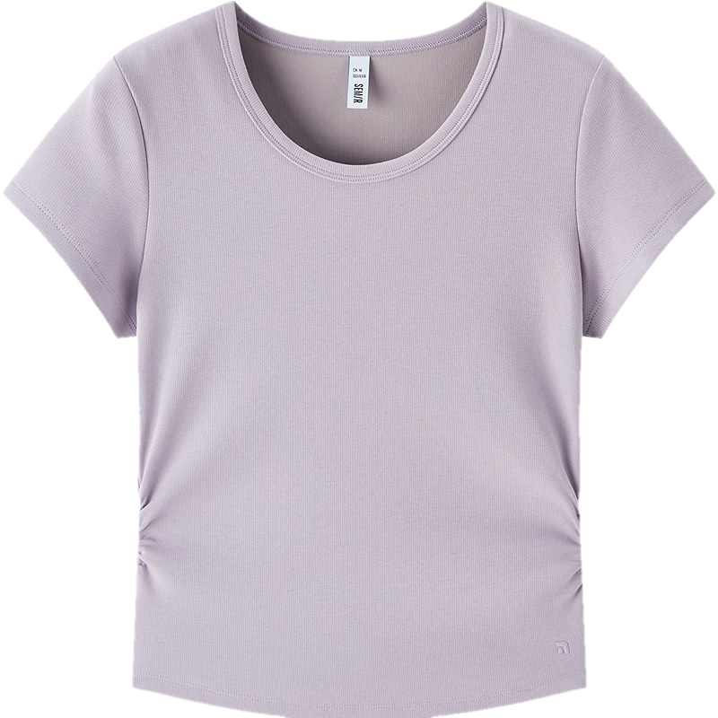 Semir Women's Short Sleeve T-Shirt, Fitted Round Neck, Inner Wear, Summer Cool Waist-Cinching V-Neck Top, Hot Girl Style, 109326100003