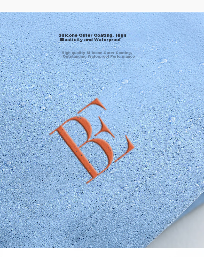 BALNEAIRE Shining Series Swimming Cap, High-Quality Silicone with Soft Outer Coating, Excellent Waterproof Performance, BYM009, Light Blue 6