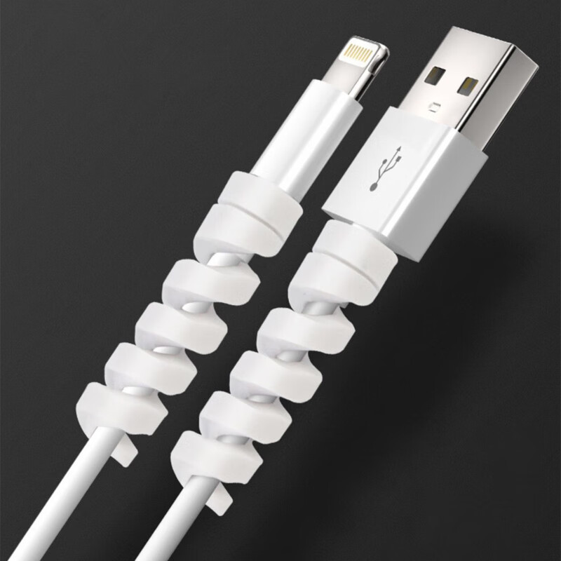 LinkStone Data Cable Protector, Android And Apple Silicone Charging Cord Protection Sleeve, Anti-Breaking Head Wrap, Cable Tie, Clip Connector, Huawei USB Cable Protector, Anti-Breaking Head, 3 Sets