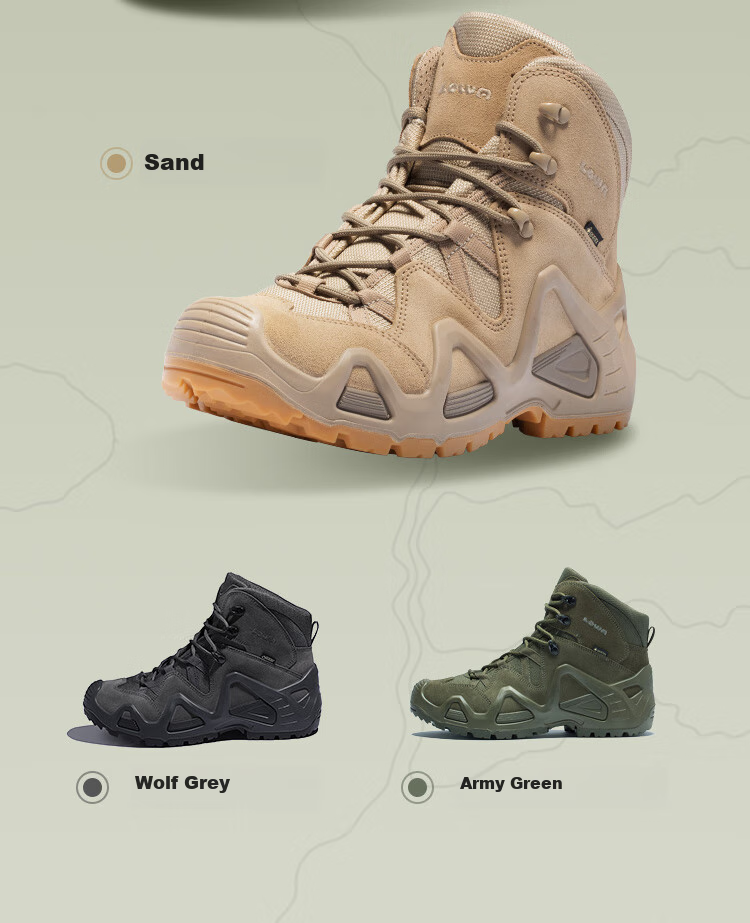 LOWA German Tactical Boots, Hiking Shoes MK1, Outdoor Professional Trekking Shoes GTX, Professional Waterproof And Non-Slip, Sand Color, Size 43.5 9