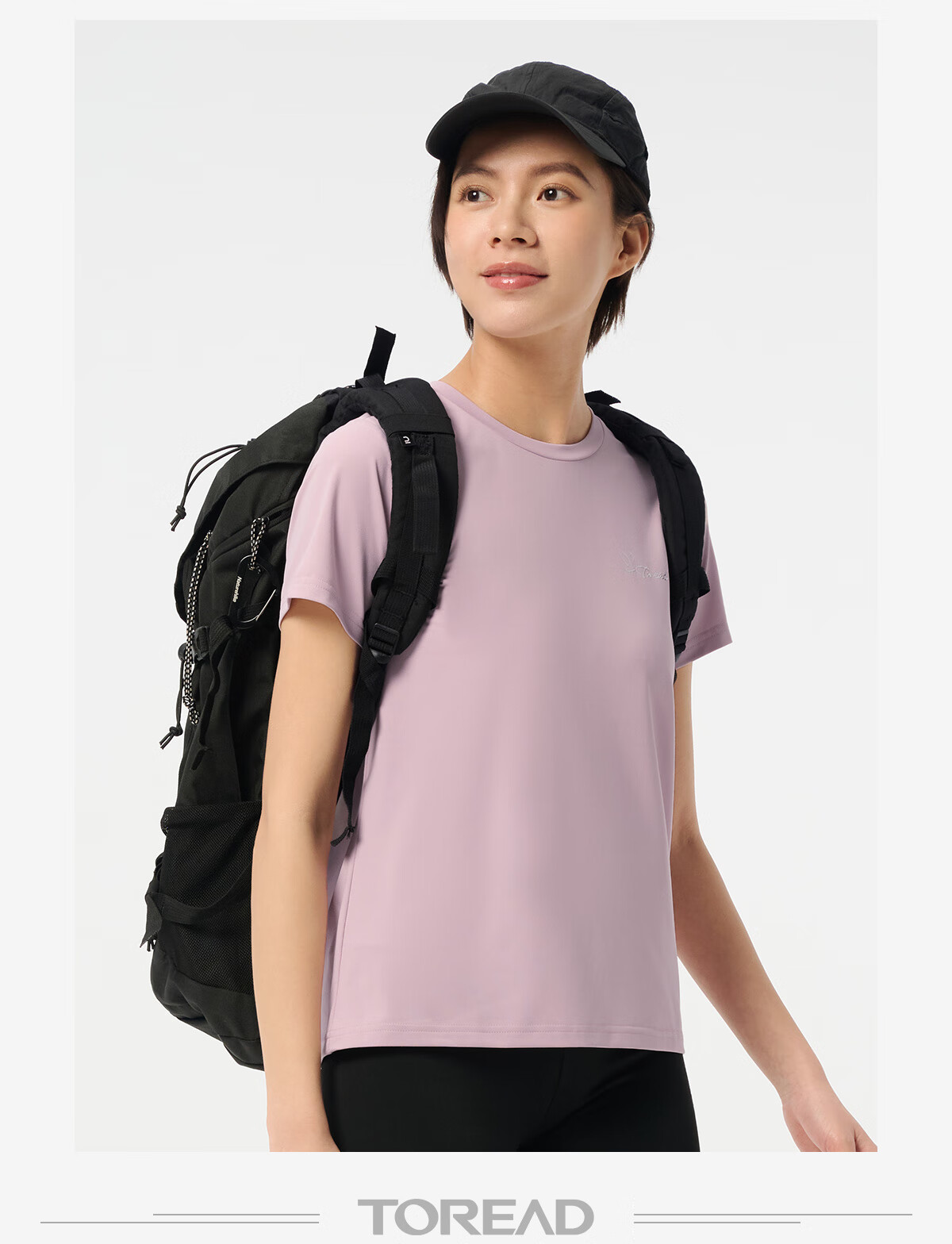 TOREAD Quick-Dry T-Shirt, Spring And Summer Couple Outdoor Functional Sweat-Wicking T-Shirt, Breathable Elastic Short-Sleeve Sports Top, TAJJCN81847 15