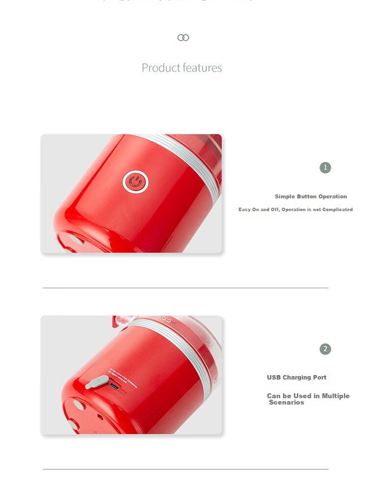 SMILEY SY-HNC1601 Juicer, 160ml Capacity, Single Unit, Red Color 7