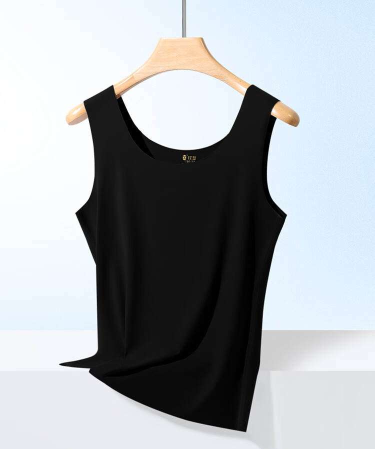 Hongdou Women's Seamless Ice Silk Vest Breathable Stretch Simple Versatile Outerwear Tank Top 13