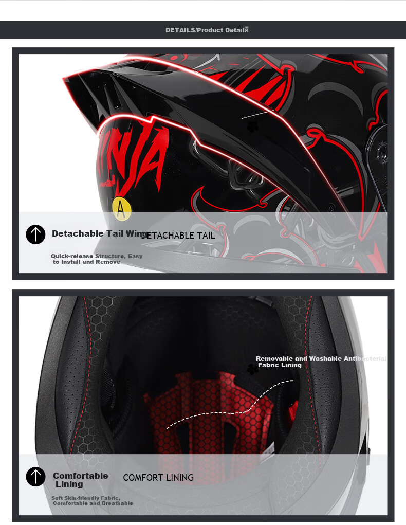 ZNPAM928 Dual-Lens Motorcycle Helmet Four-Season Universal Unisex Summer Bluetooth Full Face Cement Gray M 8