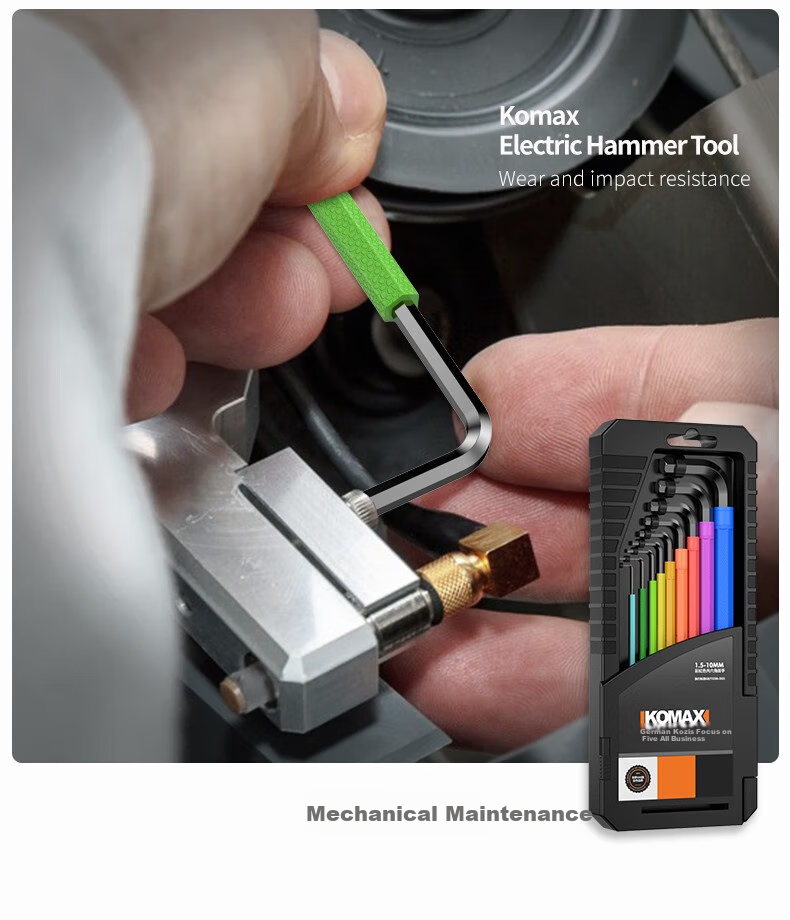 KOMAX Hex Key Set, Universal Star Wrench, Hexagonal Screwdriver Tool, Extended Hexagonal 10