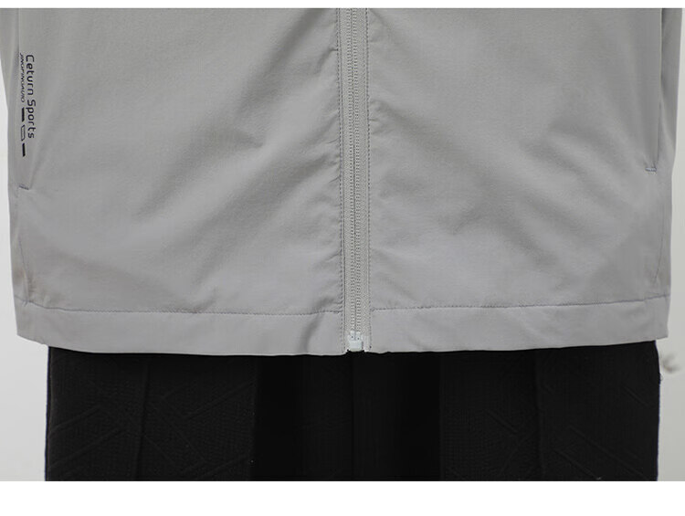 ROMON Men's Summer Outdoor Casual Sun Protection Jacket Stand Collar UV Protection Skin Jacket Blue 3XL 26