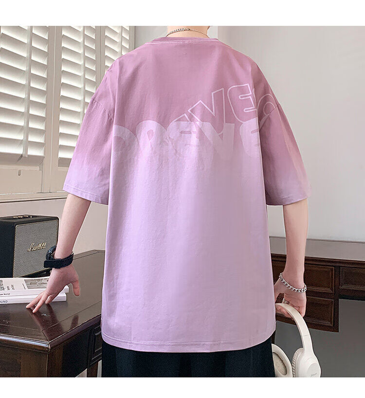 Zuofeili Short-Sleeve T-Shirt for Men, Summer 2026 New Style, Youth Trendy Brand Top, Loose-Fitting Half-Sleeve Undershirt for Middle And High School Students 17