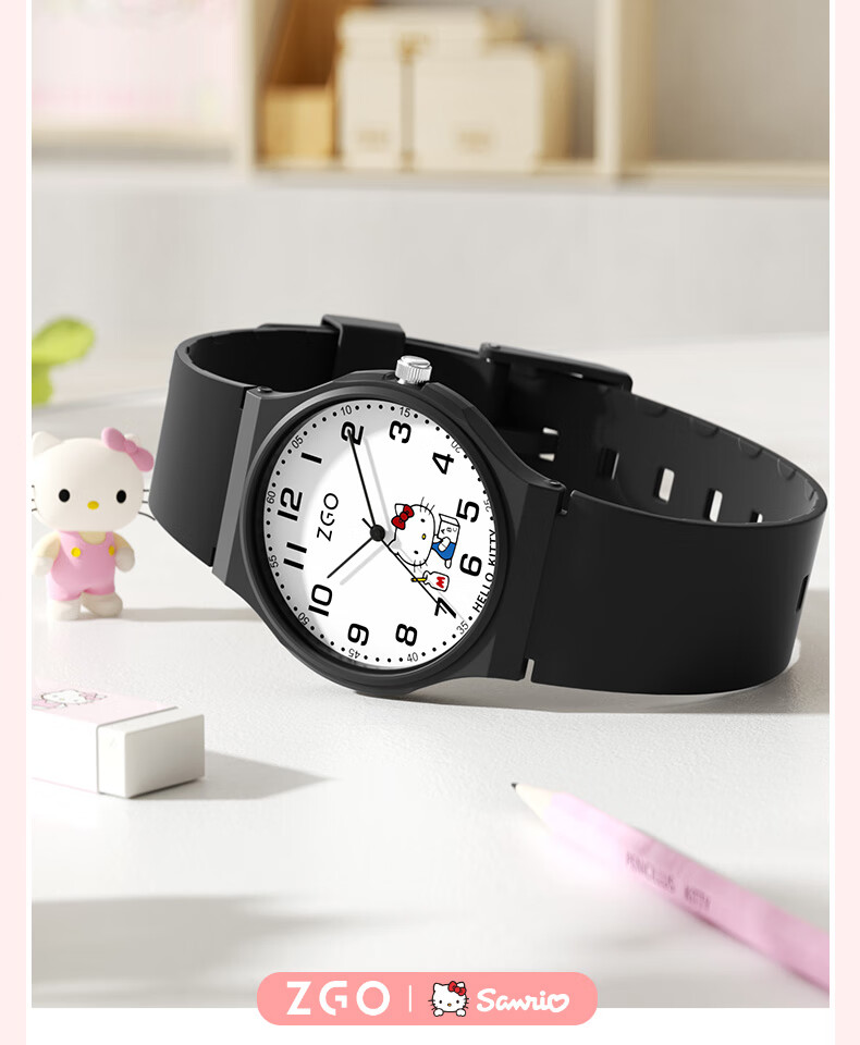 ZGO Sanrio Children's Watch Time-Only Student Watch for Ages 6-12 Middle School Exam Watch 8522A 4