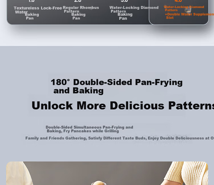 Joyoung Home Use 36mm Deep Electric Griddle Breakfast Maker, Double-Sided Heating Pancake Pan JK30-GK128 19