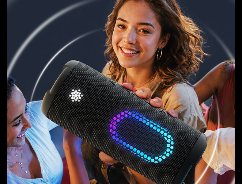 WANYINBA M9 Bluetooth Speaker, 40W High Volume, Deep Bass, Outdoor Waterproof, Camping Portable, Bicycle Riding Car-Mounted, Home Computer High-Quality Speaker, Gray Long Battery Versio 19