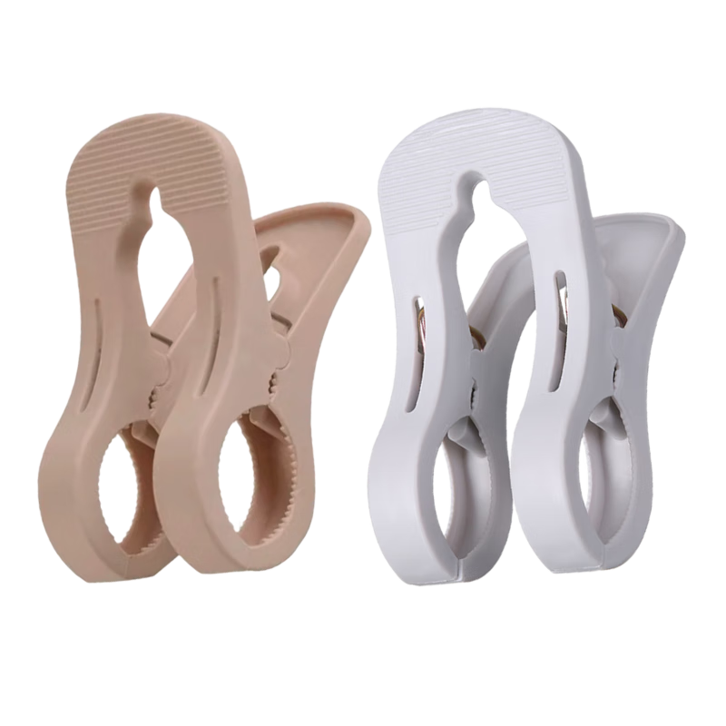 Czigman Double-Headed Large Plastic Clothespins Windproof No-Trace Blanket Clips Clothes Drying Clips